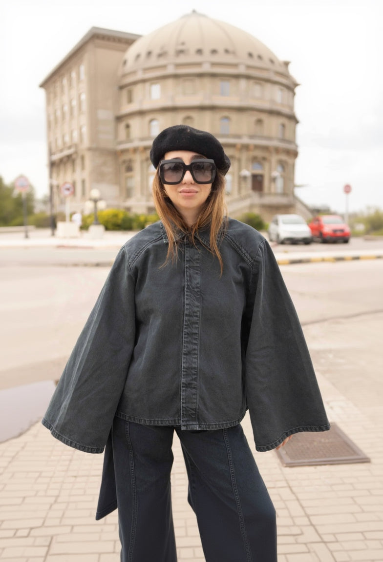 Camisa Juana Denim Negro